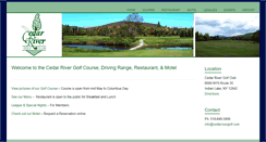 Desktop Screenshot of cedarrivergolf.com